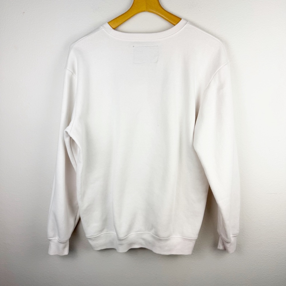 Peanuts Snoopy Gameday 96 Football White Pullover Sweatshirt Size Medium - Picture 2 of 8